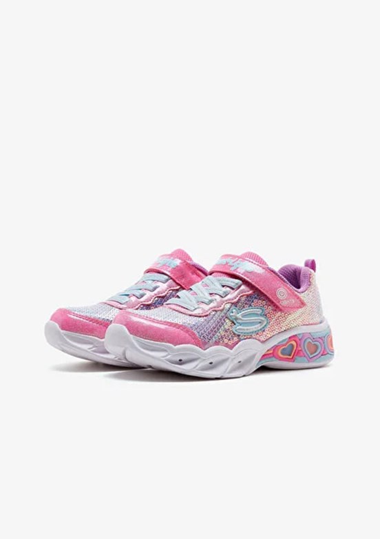 Skechers Pembe Kız Çocuk Sweetheart Lights - Lets Shine Sneaker Ayakkabı