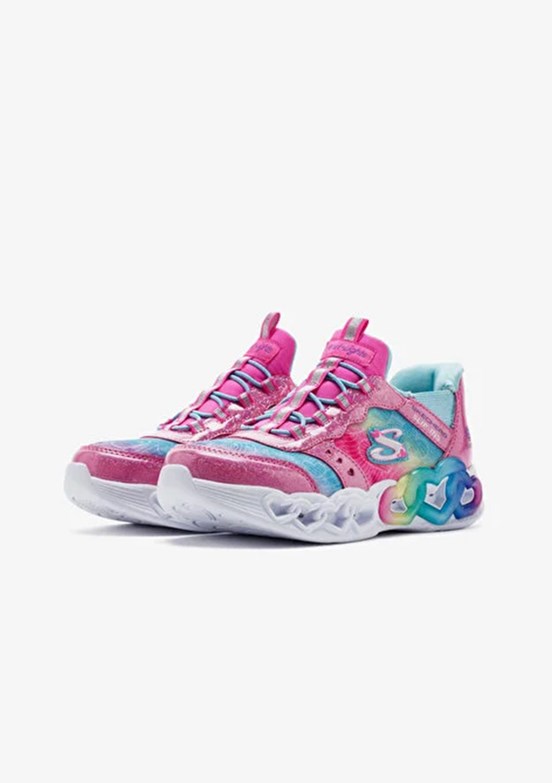 Skechers Pembe Kız Çocuk Infinite Heart Lights - Eternal Shimmer Sneaker Ayakkabı