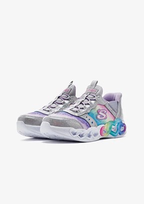 Skechers Gri Kız Çocuk Infinite Heart Lights - Eternal Shimmer Sneaker Ayakkabı