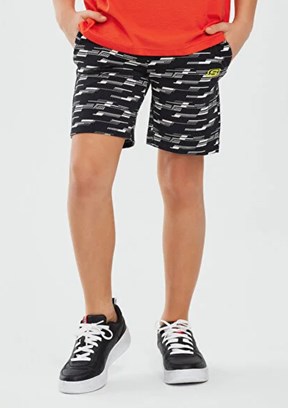 Skechers Siyah Erkek Çocuk Cepli Şort