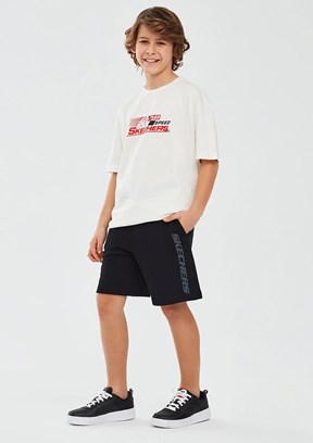 Skechers Siyah Erkek Çocuk Cepli Şort