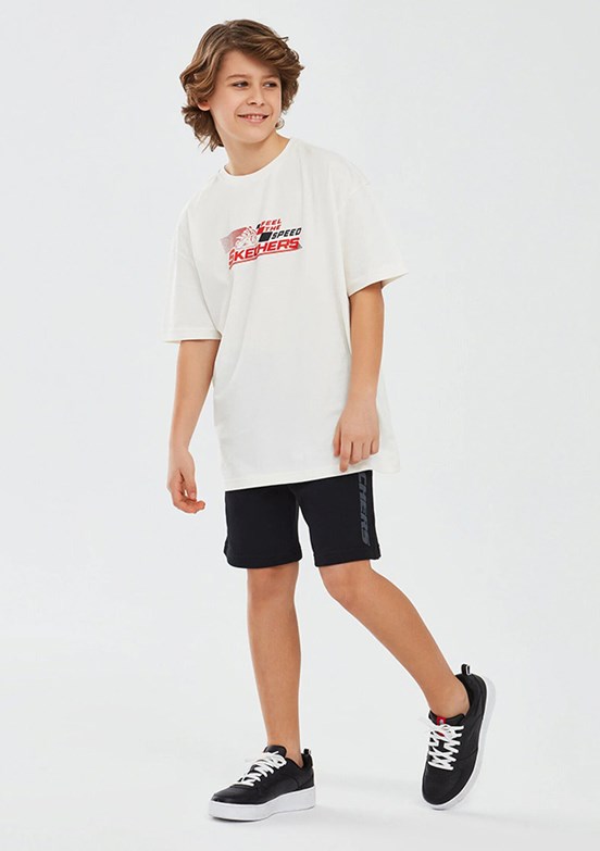Skechers Siyah Erkek Çocuk Cepli Şort