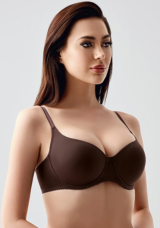 NEW BRA - 3371100000 Kadın Kahverengi Desteksiz Big Size Sütyen