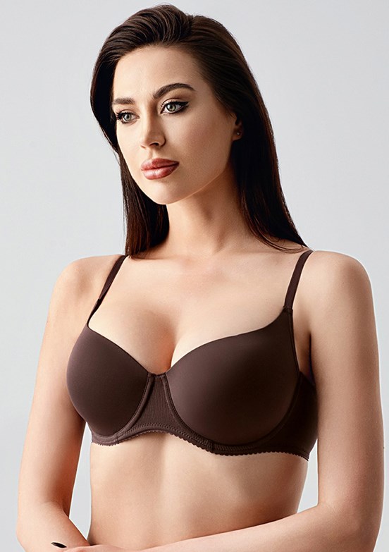 NEW BRA - 3371100000 Kadın Kahverengi Desteksiz Big Size Sütyen