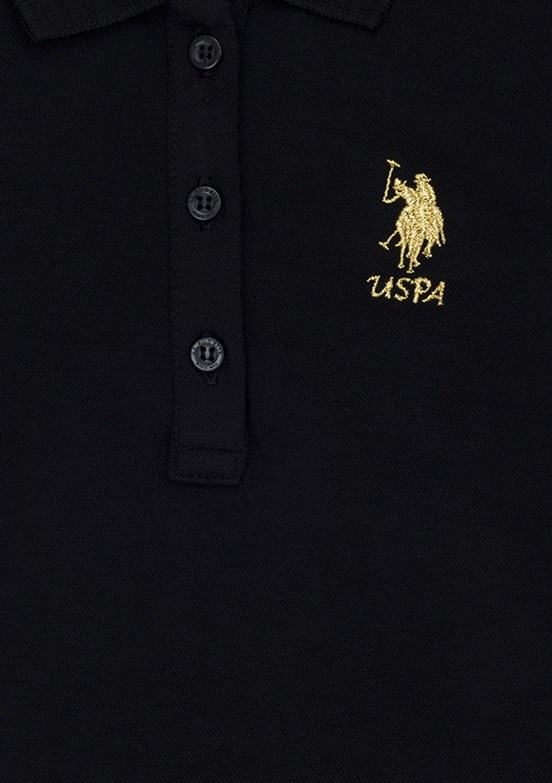 U.S. Polo Assn Siyah Kız Çocuk Standart Elbise