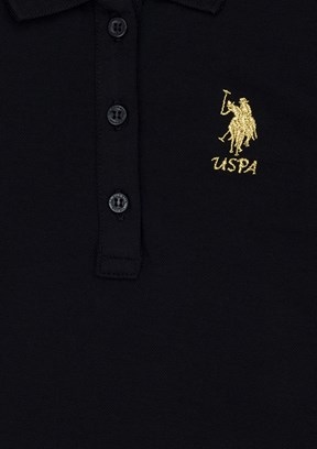 U.S. Polo Assn Siyah Kız Çocuk Standart Elbise
