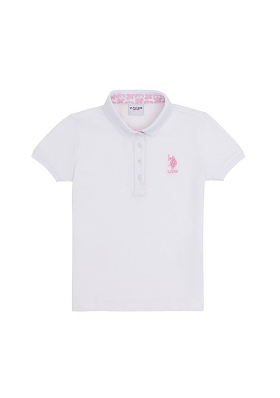 U.S. Polo Assn Beyaz Kız Çocuk Basic T-Shirt