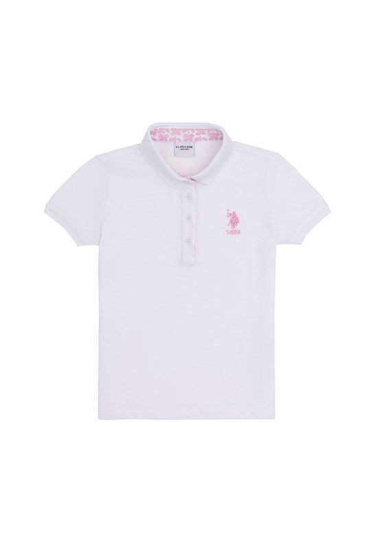 U.S. Polo Assn Beyaz Kız Çocuk Basic T-Shirt
