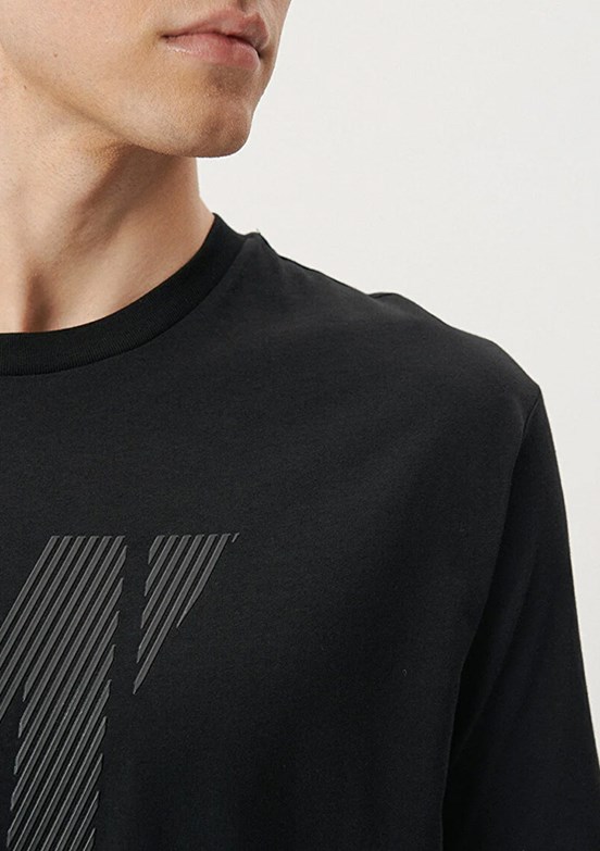 Mavi Erkek Baskılı T-Shirt