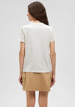 Mavi Kadın Baskılı T-Shirt