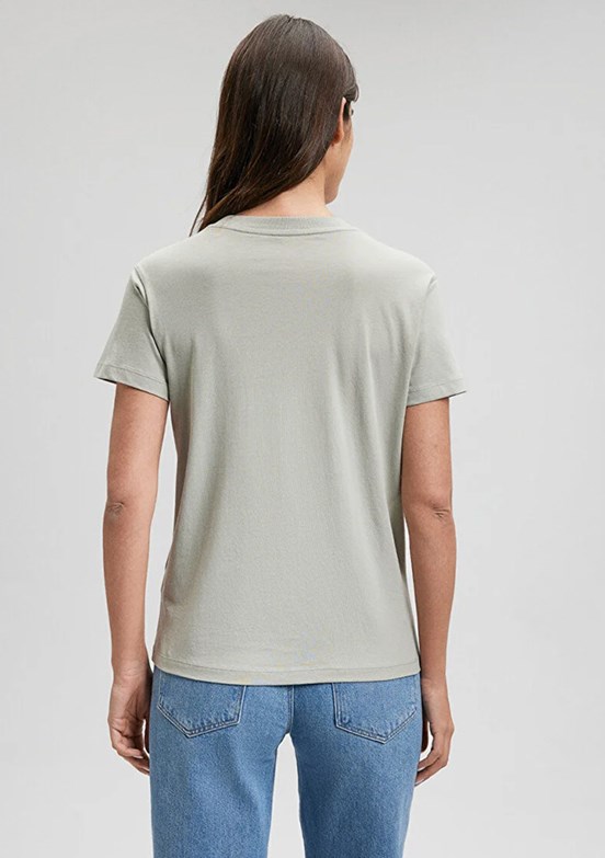 Mavi Kadın Baskılı T-Shirt