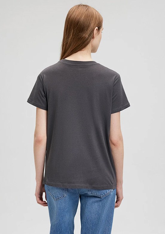 Mavi Kadın Baskılı T-Shirt