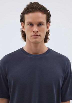 Mavi Lacivert Erkek Basic T-Shirt