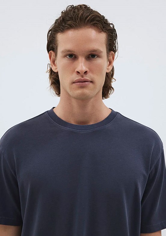 Mavi Lacivert Erkek Basic T-Shirt