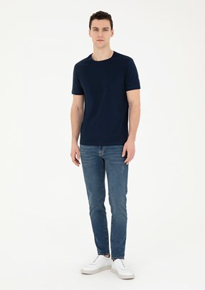 Pierre Cardin Mavi Erkek Slim Jean Pantolon