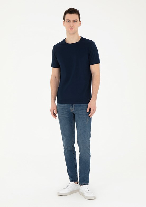 Pierre Cardin Mavi Erkek Slim Jean Pantolon