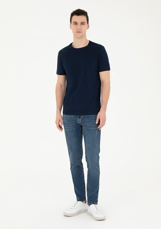 Pierre Cardin Mavi Erkek Slim Jean Pantolon