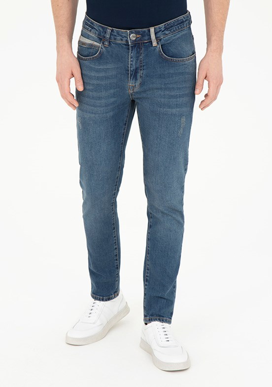Pierre Cardin Mavi Erkek Slim Jean Pantolon