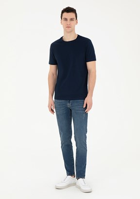 Pierre Cardin Mavi Erkek Slim Jean Pantolon