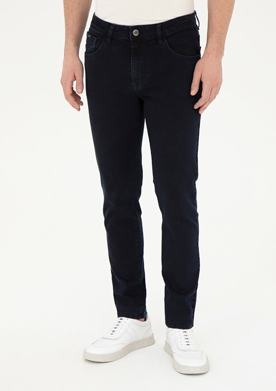 PİERRE CARDİN Lacivert Erkek Slim Jean Pantolon
