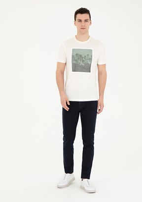 PİERRE CARDİN Lacivert Erkek Slim Jean Pantolon
