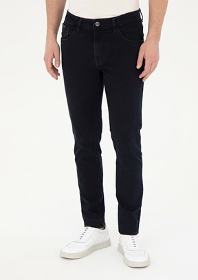 PİERRE CARDİN Lacivert Erkek Slim Jean Pantolon