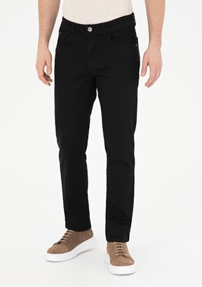 Pierre Cardin Siyah Erkek Straight Jean Pantolon