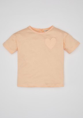 Defacto Turuncu Kız Bebek Basic T-Shirt