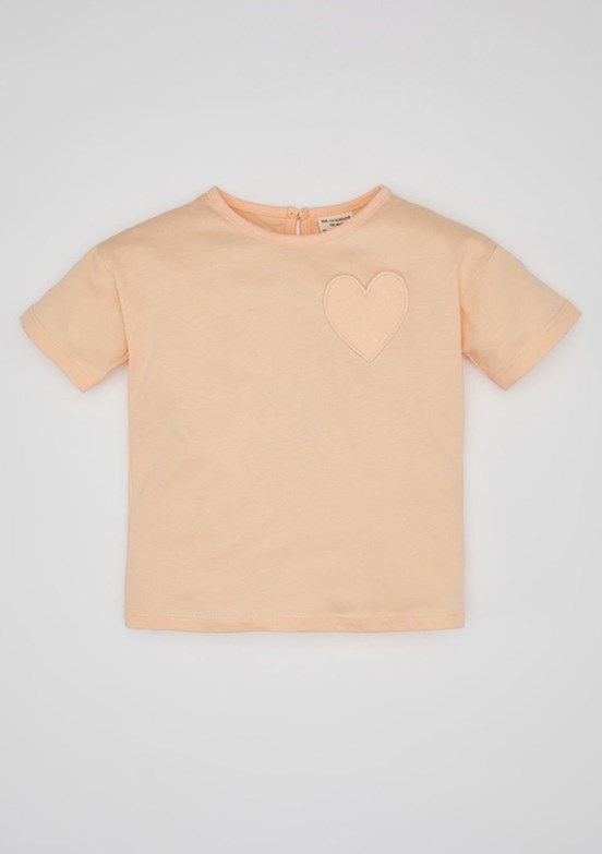 Defacto Turuncu Kız Bebek Basic T-Shirt