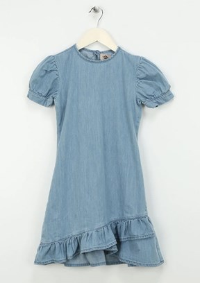 Lee Cooper Kız Çocuk Denim Elbise