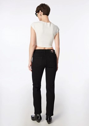 Lee Cooper Siyah Kadın Susie Jean Pantolon
