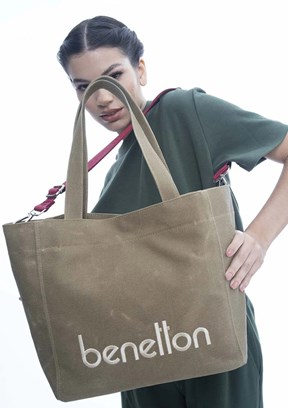 Benetton Sarı Kadın Kol Çantası