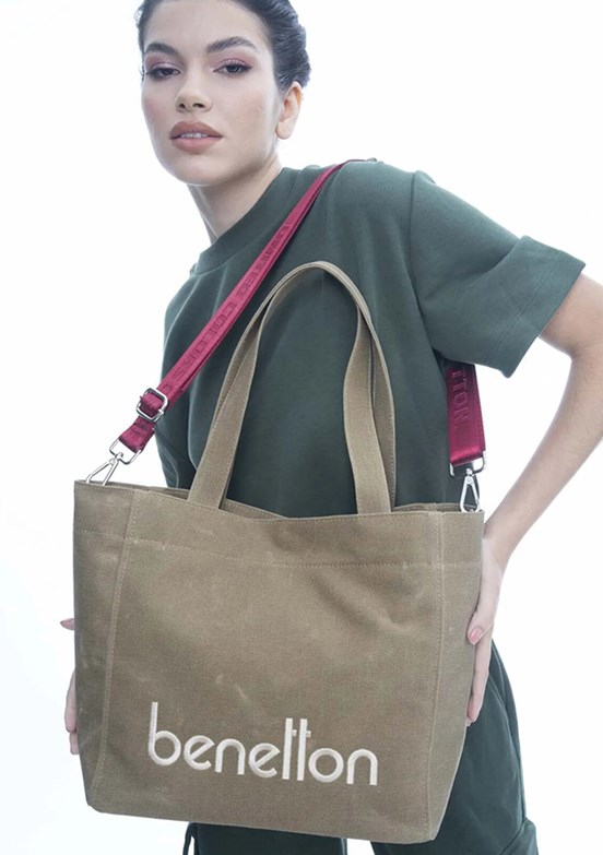 Benetton Sarı Kadın Kol Çantası