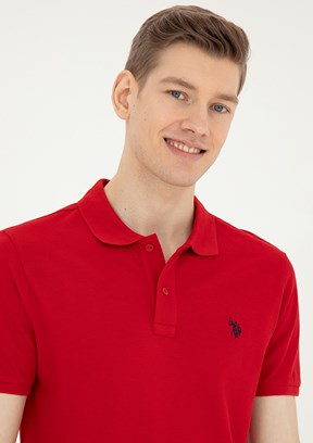 U.S. Polo Assn Kırmızı Erkek Basic T-Shirt