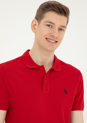 U.S. Polo Assn Kırmızı Erkek Basic T-Shirt