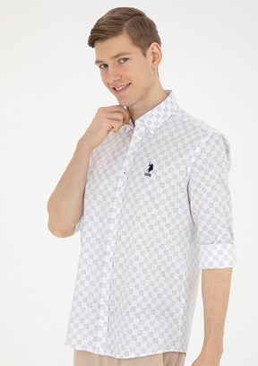 U.S. Polo Assn Lacivert Erkek Uzun Kol Gömlek