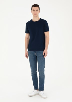 Pierre Cardin Mavi Erkek Slim Jean Pantolon