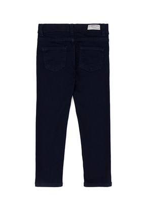 US POLO ASSN - Kız Çocuk Mavi Oversize Jean Pantolon
