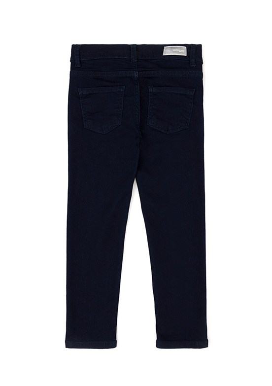 US POLO ASSN - Kız Çocuk Mavi Oversize Jean Pantolon