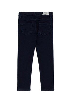 US POLO ASSN - Kız Çocuk Mavi Oversize Jean Pantolon