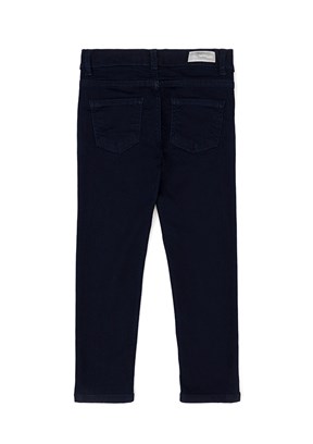 US POLO ASSN Kız Çocuk Mavi Oversize Jean Pantolon