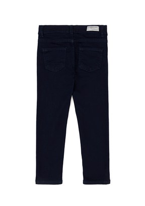 US POLO ASSN Kız Çocuk Mavi Oversize Jean Pantolon