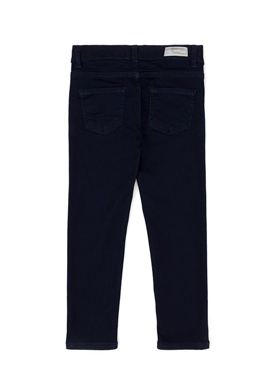 US POLO ASSN - Kız Çocuk Mavi Oversize Jean Pantolon
