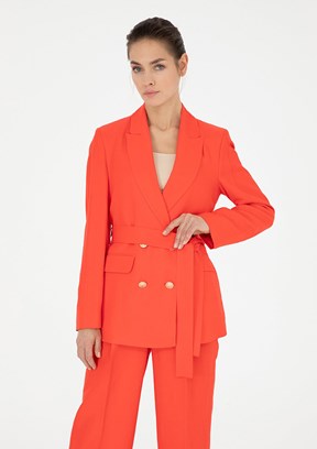 Pierre Cardin Kırmızı Kadın Regular Ceket