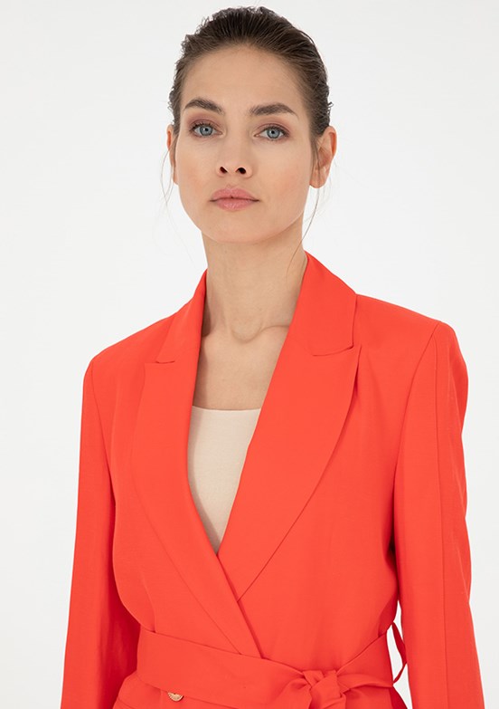 Pierre Cardin Kırmızı Kadın Regular Ceket