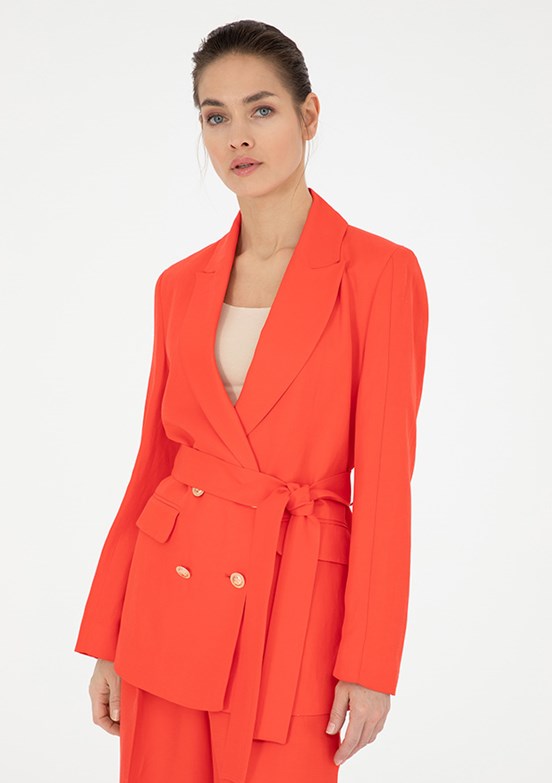 Pierre Cardin Kırmızı Kadın Regular Ceket