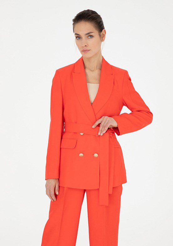 Pierre Cardin Kırmızı Kadın Regular Ceket