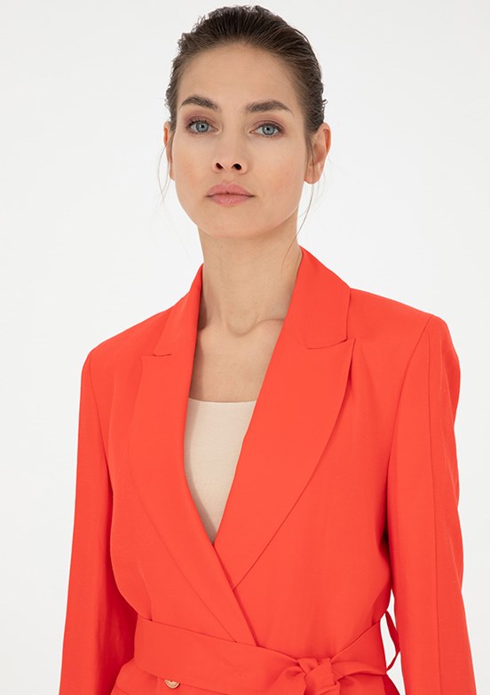 Pierre Cardin Kırmızı Kadın Regular Ceket