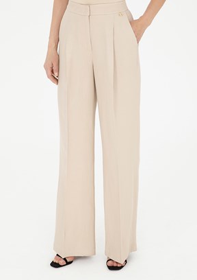 Pierre Cardin Bej Kadın Relax Pantolon
