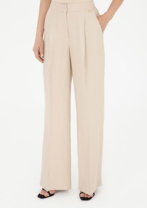 Pierre Cardin Bej Kadın Relax Pantolon